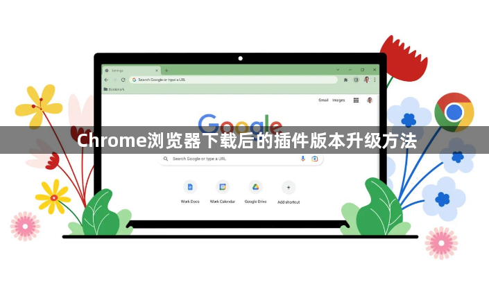 Chrome浏览器下载后的插件版本升级方法1
