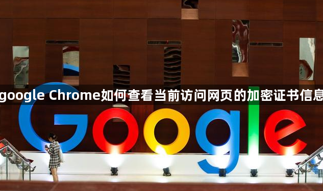 google Chrome如何查看当前访问网页的加密证书信息1