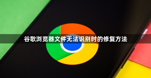 谷歌浏览器文件无法识别时的修复方法1