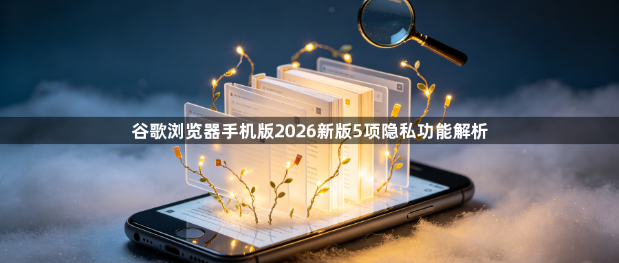 谷歌浏览器手机版2026新版5项隐私功能解析1