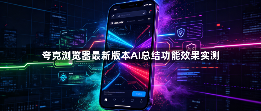 夸克浏览器最新版本AI总结功能效果实测1