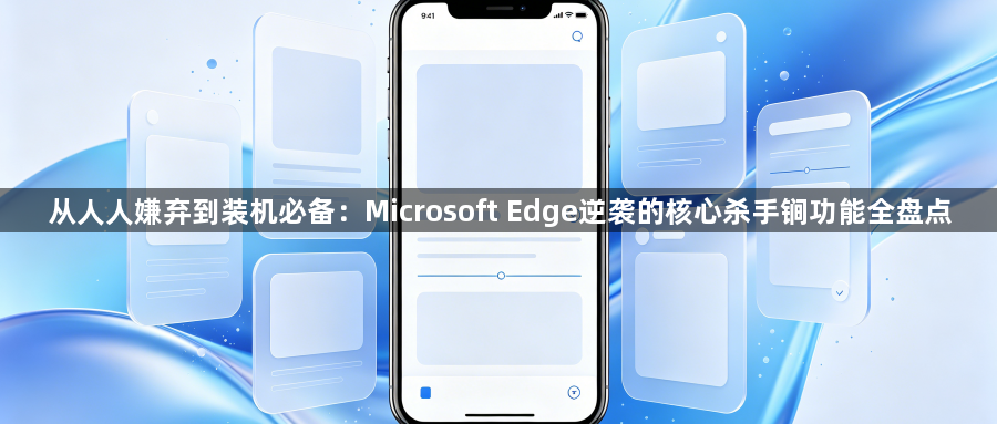 从人人嫌弃到装机必备：Microsoft Edge逆袭的核心杀手锏功能全盘点1