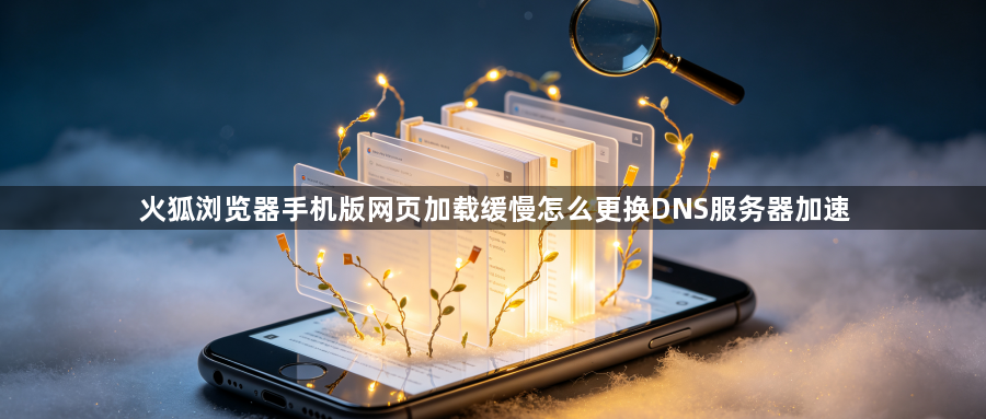 火狐浏览器手机版网页加载缓慢怎么更换DNS服务器加速1