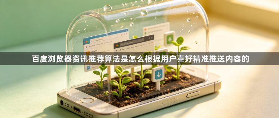 百度浏览器资讯推荐算法是怎么根据用户喜好精准推送内容的1