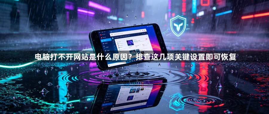 电脑打不开网站是什么原因?排查这几项关键设置即可恢复1