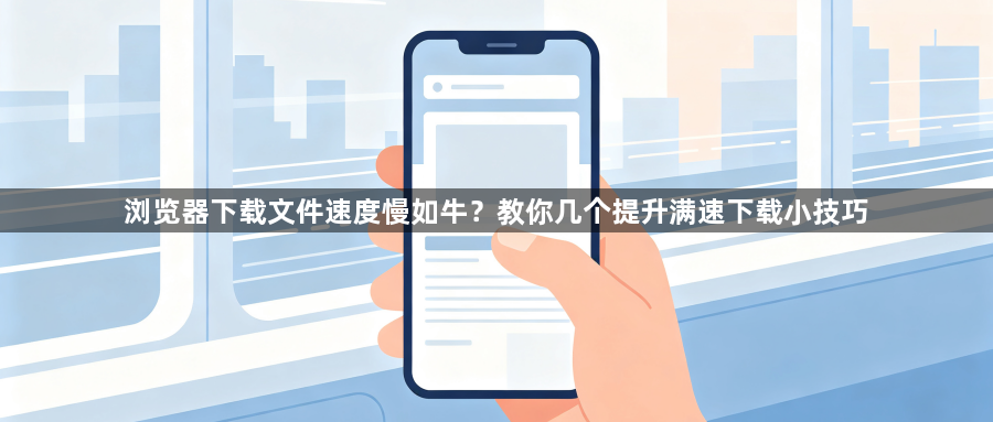 浏览器下载文件速度慢如牛?教你几个提升满速下载小技巧1