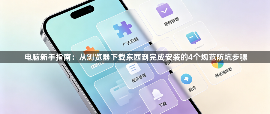 电脑新手指南：从浏览器下载东西到完成安装的4个规范防坑步骤1