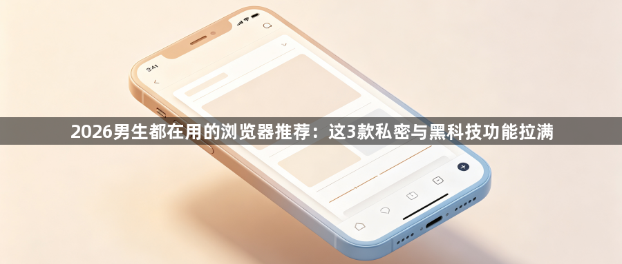 2026男生都在用的浏览器推荐:这3款私密与黑科技功能拉满1