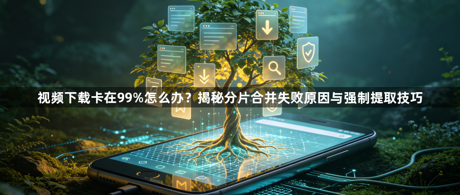 视频下载卡在99%怎么办？揭秘分片合并失败原因与强制提取技巧1
