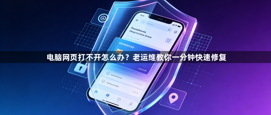 电脑网页打不开怎么办?老运维教你一分钟快速修复1