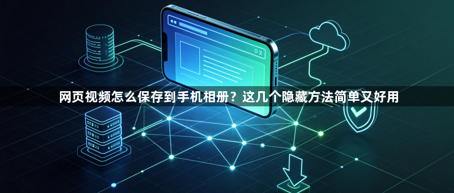 网页视频怎么保存到手机相册?这几个隐藏方法简单又好用1