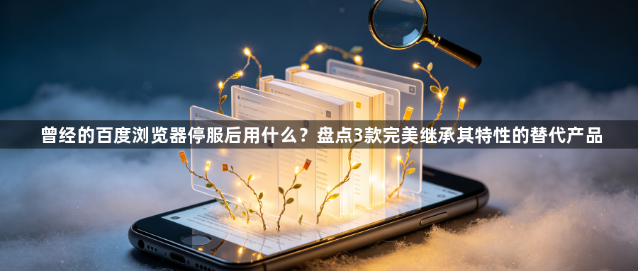 曾经的百度浏览器停服后用什么?盘点3款完美继承其特性的替代产品1