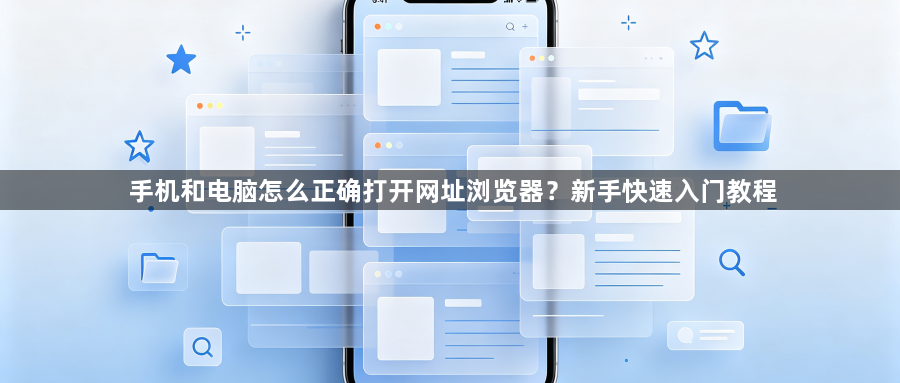 手机和电脑怎么正确打开网址浏览器?新手快速入门教程1